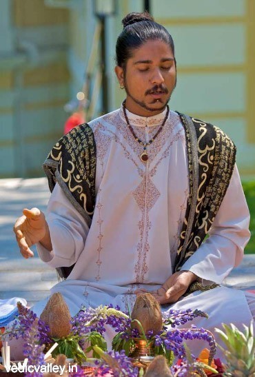 Vedische traditionelle Hochzeit in Indien