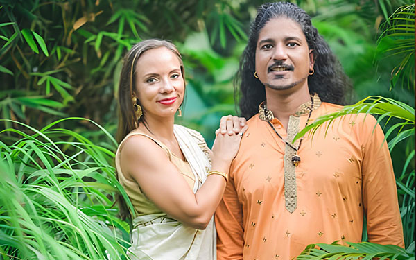 Akasha and Anand Semalty in Vedic Valley/ Goa